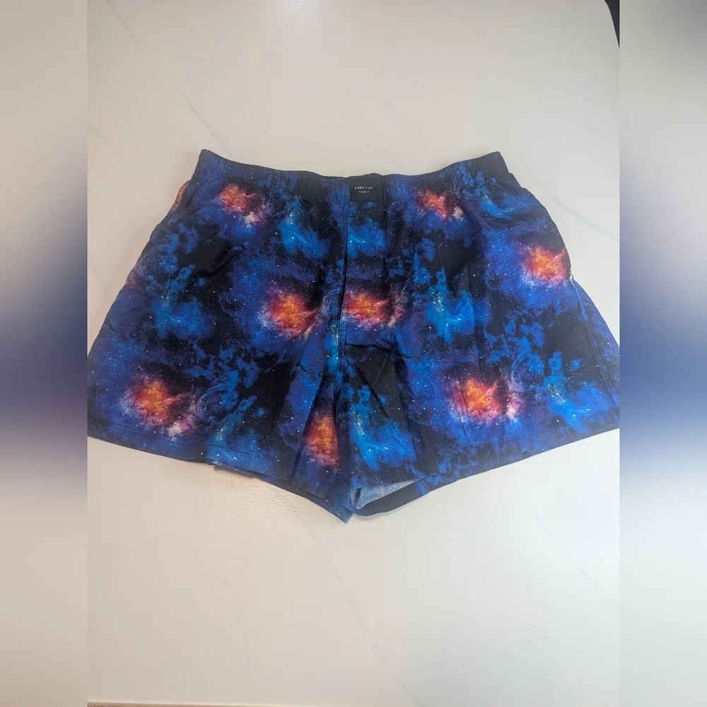 AMERICAN EAGLE Stretch Boxers Size XL (40-42) Blue Space Galaxy